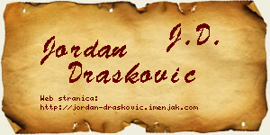 Jordan Drašković vizit kartica